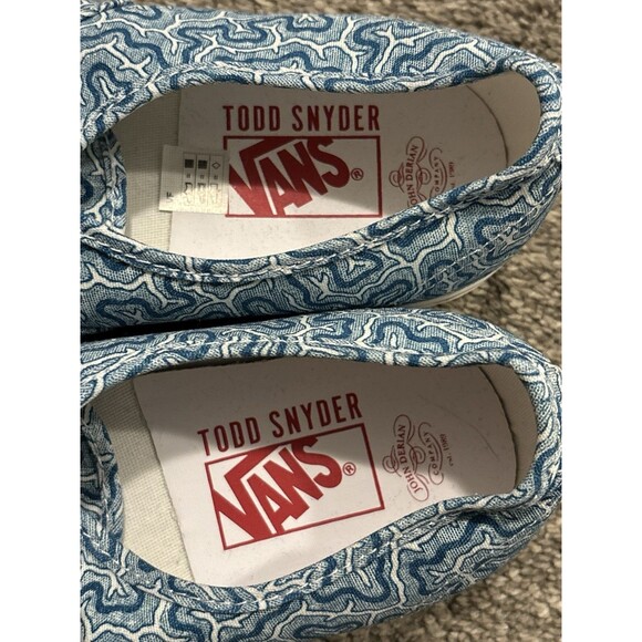 Todd Snyder X John Derian X Vans Canvas Sneaker Men\'s Blue 10.5 New main image 8